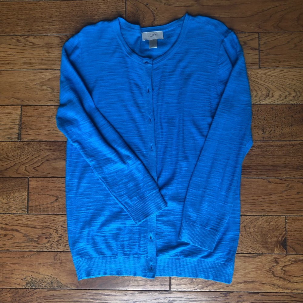 Blue loft 3/4 length sleeve cardigan